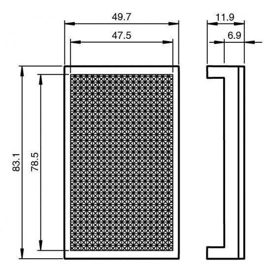 Reflector REFLECTOR 82.5X49X6MM Reflector REFLECTOR 82.5X49X6MM