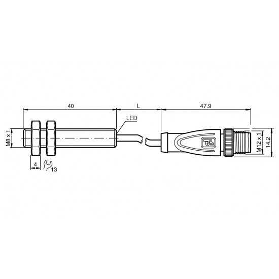 Inductive sensor NBB1,5-8GM40-Z0-300MM-V1