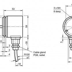 Multiturn absolute rotary encoder AVM58W-032K1R0G5-1212 Multiturn absolute rotary encoder AVM58W-032K1R0G5-1212