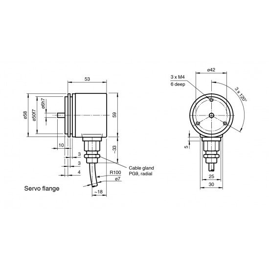 Multiturn absolute rotary encoder AVM58W-032K1R0G5-1212 Multiturn absolute rotary encoder AVM58W-032K1R0G5-1212