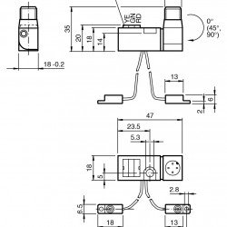Inductive power clamp sensor NBN2-F581-80S3-E8-V1 Inductive power clamp sensor NBN2-F581-80S3-E8-V1