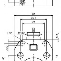Inductive sensor NBN3-F25F-E8-Y47291 Inductive sensor NBN3-F25F-E8-Y47291