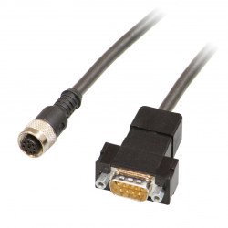 Adapter M12&nbsp;x&nbsp;1 on Sub-D V19-G-0,5M-PUR-ABG-SUBD9