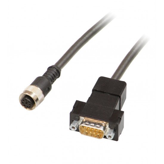 Adapter M12&nbsp;x&nbsp;1 on Sub-D V19-G-0,5M-PUR-ABG-SUBD9