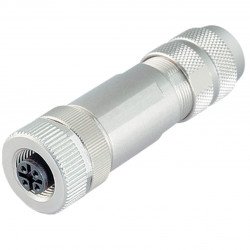 Female connector, field-attachable V1-G-ABG-PG9