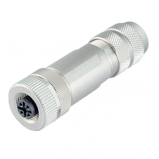 Female connector, field-attachable V19-G-ABG-PG9