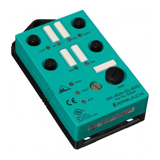 AS-Interface sensor/actuator module VBA-4E2A-G2-XE/E2