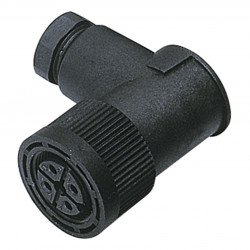 Female connector, field-attachable V18-W