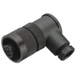 Female cordset, field attachable V16-W