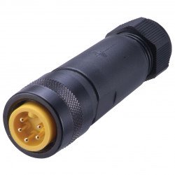 Male connector, field-attachable V95-G-SI