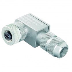 Female connector, field-attachable V19-W-ABG-PG9