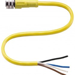 Female connector V1-G-YE10M-PUR