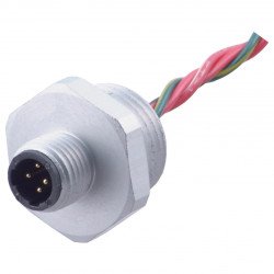 Male receptacle 1/2" NPT-V124-G-S-.076M