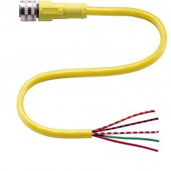 Female connector V125-G-YE2M-PVC Female connector V125-G-YE2M-PVC