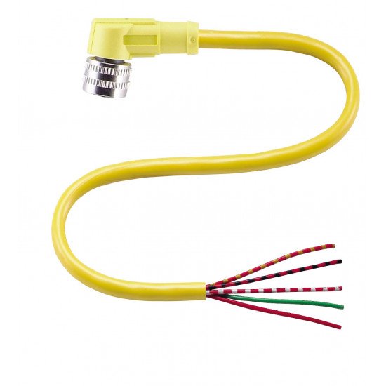 Female connector V125-W-YE5M-PVC