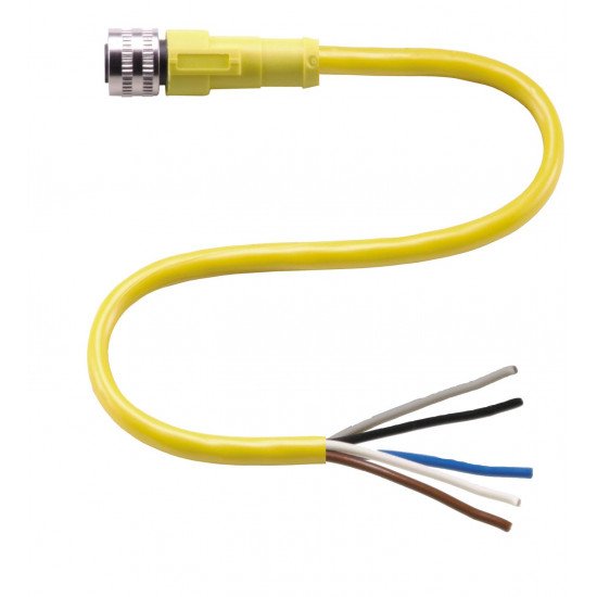Female connector V15-G-YE5M-PVC