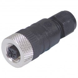 Female connector, field-attachable V12-G