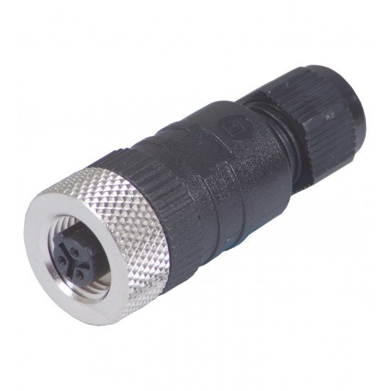 Female connector, field-attachable V12-G
