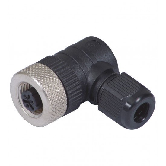 Female connector, field-attachable V12-W