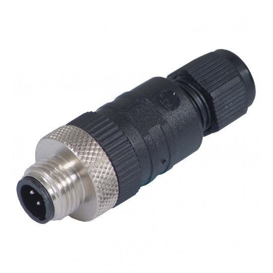 Male connector, field-attachable V12S-G Male connector, field-attachable V12S-G