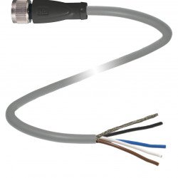 Cable socket, shielded V1-G-0,55M-PUR-ABG-Y306041