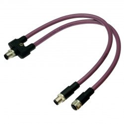 Y connection cable ICZ-3T-0,3M-PUR ABG-V15B-G Y connection cable ICZ-3T-0,3M-PUR ABG-V15B-G