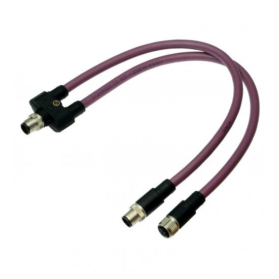 Y connection cable ICZ-3T-0,3M-PUR ABG-V15B-G