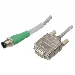 Adapter M12&nbsp;x&nbsp;1 on Sub-D V15S-G-0,5M-PUR-ABG-SUBD9