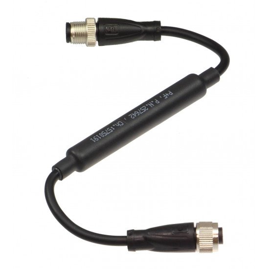 Connection cable V19-G-EMV-BK0,3M-PVC-V19-G