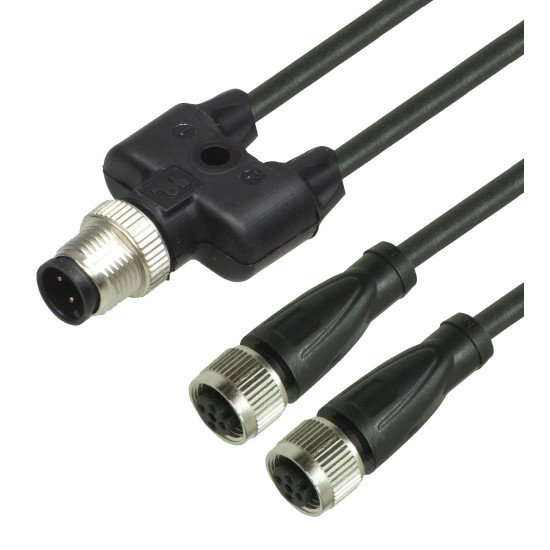 Y connection cable V1-G-BK0,3M-PUR-A-T-V1-G Y connection cable V1-G-BK0,3M-PUR-A-T-V1-G