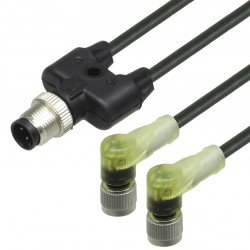 Y connection cable V1-W-E2-BK0,3M-PUR-A-T-V1-G Y connection cable V1-W-E2-BK0,3M-PUR-A-T-V1-G