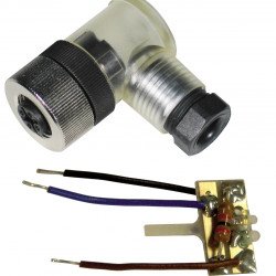 Female connector, field-attachable V1-W-E/E2-LED-SET