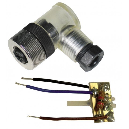 Female connector, field-attachable V1-W-E/E2-LED-SET