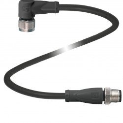 Connection cable V1-W-BK3M-PUR-A-V1-G-A2