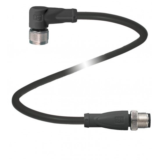 Connection cable V1-W-BK3M-PUR-A-V1-G-A2