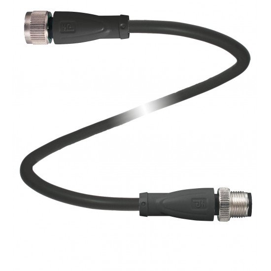 Connection cable V1-G-BK0,6M-PUR-U-V1-G-LGS25T