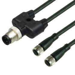 Y connection cable V3-GM-BK0,3M-PUR-U-T-V1-G Y connection cable V3-GM-BK0,3M-PUR-U-T-V1-G