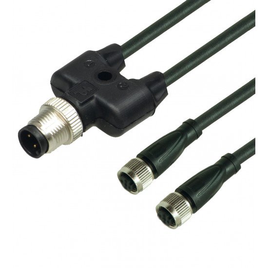 Y connection cable V3-GM-BK0,3M-PUR-U-T-V1-G Y connection cable V3-GM-BK0,3M-PUR-U-T-V1-G