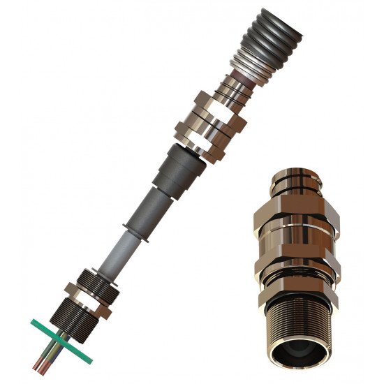 Cable Glands, Metal, for Flexible Conduits CG.CO.*.*.*