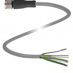 Cable socket, shielded V19-G-10M-PVC-TP