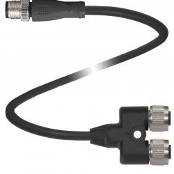 Y connection cable V1-G-T-BK0,6M-PUR-A-V1-G Y connection cable V1-G-T-BK0,6M-PUR-A-V1-G