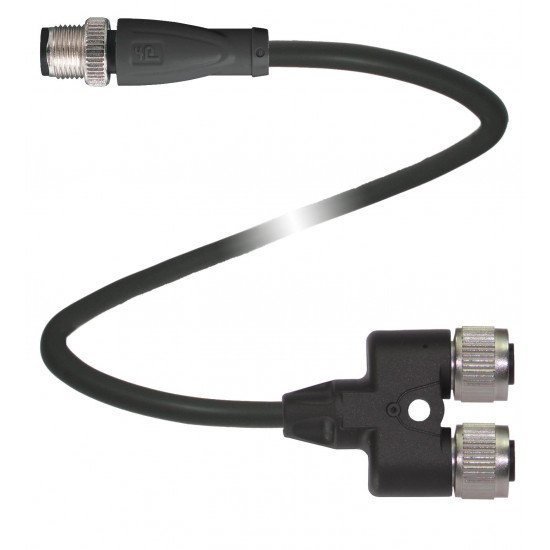 Y connection cable V1-G-T-BK0,6M-PUR-A-V1-G Y connection cable V1-G-T-BK0,6M-PUR-A-V1-G