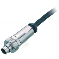 Cable connector, shielded V38S-G-10M-PUR-ABG