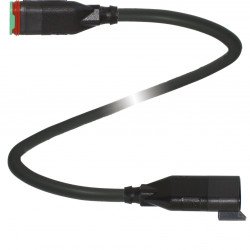 Connection cable DT3S-G-BK0,6M-PUR-O1-DT3P-G