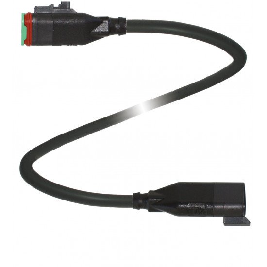 Connection cable DT3S-G-BK0,6M-PUR-O1-DT3P-G