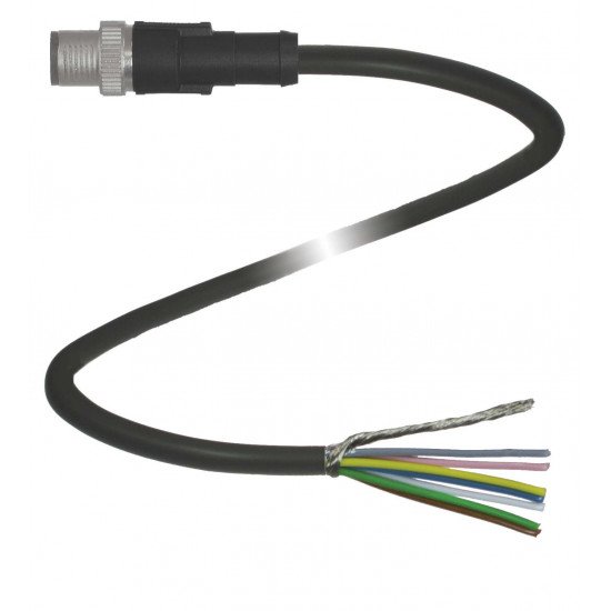 Cable connector, Ethernet V19SY-G-BK2M-PUR-ABG Cable connector, Ethernet V19SY-G-BK2M-PUR-ABG