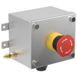 Control Unit Ex e, Stainless Steel, Emergency Stop Button LRS1.B.E4CX.B.1