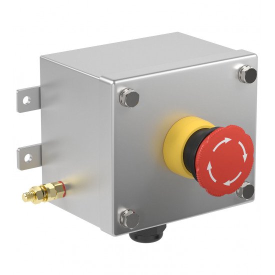 Control Unit Ex e, Stainless Steel, Emergency Stop Button LRS1.B.E4CX.B.1 Control Unit Ex e, Stainless Steel, Emergency Stop Button LRS1.B.E4CX.B.1