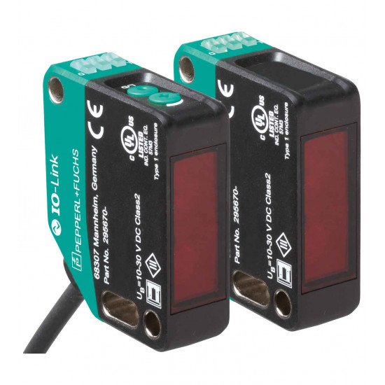 Thru-beam sensor (pair) OBE40M-R200-S2EP-IO-0,3M-V1-L