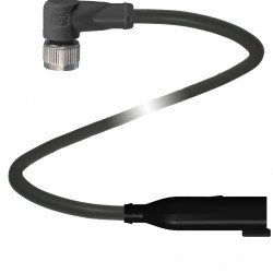 Connection cable V11-W-BK0,3M-PUR-O1-DT4P-G-Y31